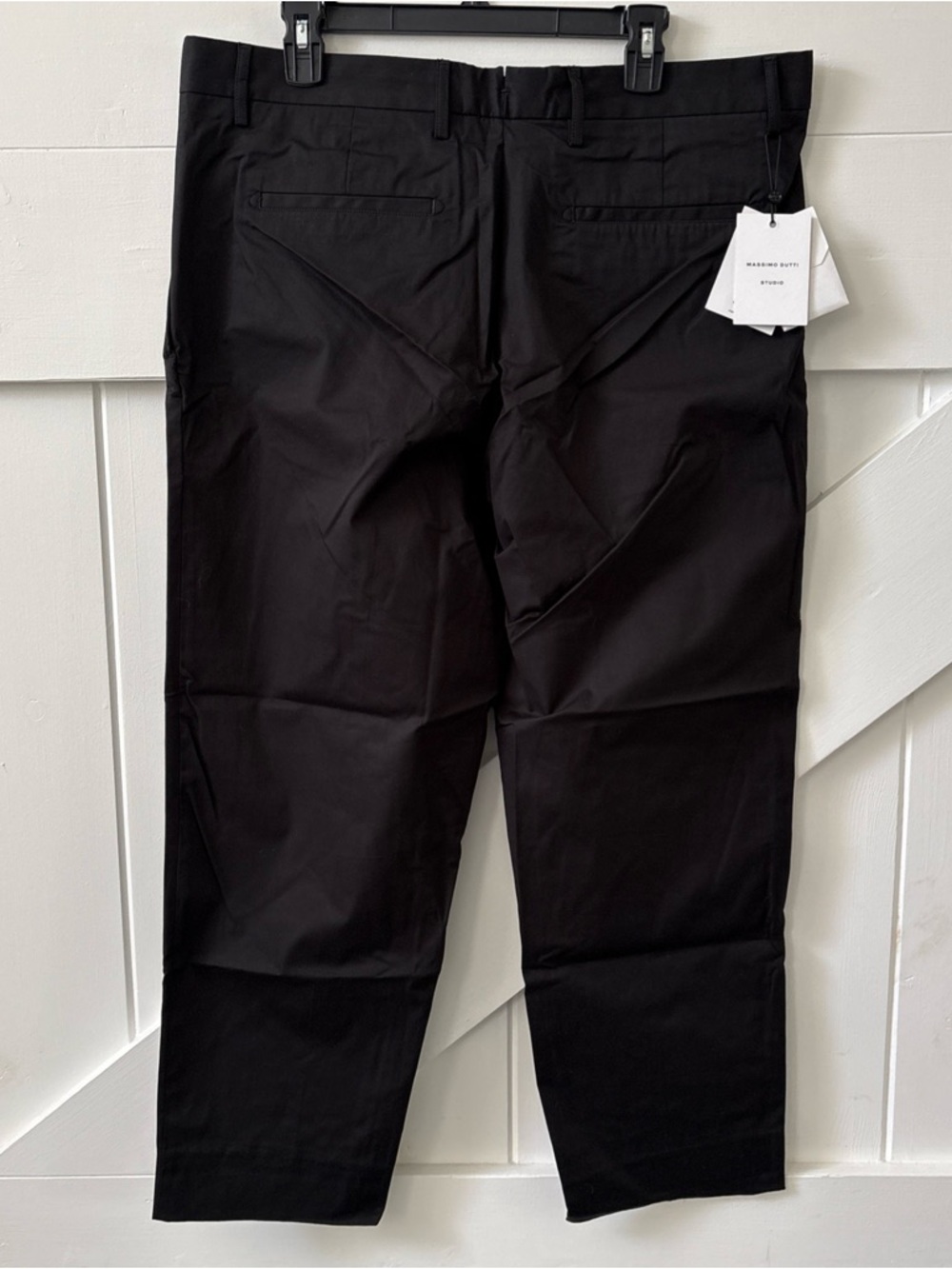 Massimo Dutti Mens Dress Pants Wide Fit Size 36 Black Designer Business Casual - Picture 3 of 16